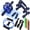 12-piece: blue, variant on 12-Piece Ab Wheel & Push-Up Rack Set – Multifunctional Core & Full-Body Training
