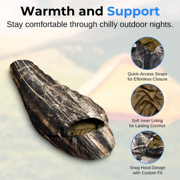 Mummy Sleeping Bag - Real Tree