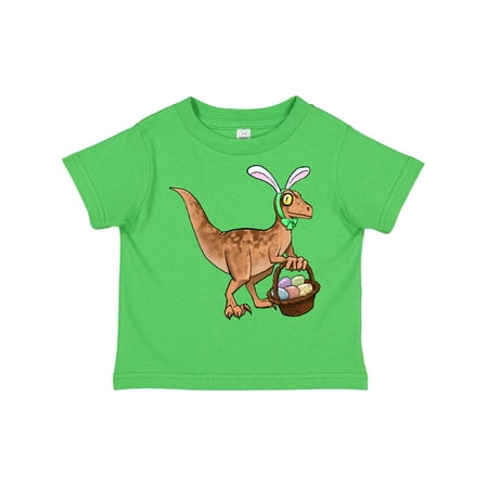 

Inktastic Easter Velociraptor with Bunny Ears Gift Toddler Boy or Toddler Girl T-Shirt