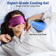 thumbnail image 4 of Mascarilla refrescante FACEMOON, hielo reutilizable para ojos hinchados, color morado, 4 of 6