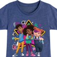 thumbnail image 3 of Karma's World - We're All Stars - Karma, Winston, & Alex - Toddler & Youth Girls Short Sleeve Graphic T-Shirt, 3 of 5