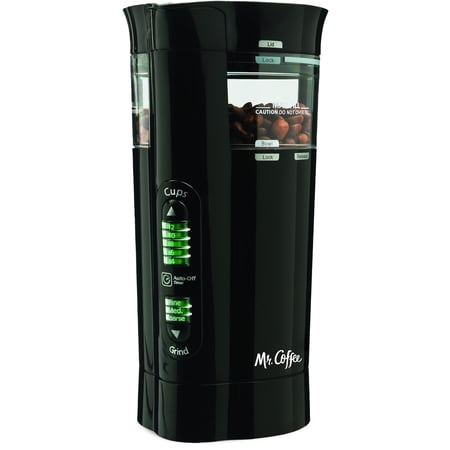 Mr. Coffee 12 Cup Electric Black Coffee Grinder with Multiple (Best Coffee Machine With Grinder)
