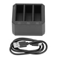 thumbnail image 2 of Battery Charger, 3 Channel Charger ABS 4.35V 1.4Ax3 Output Fireproof DC 5V 2-4A Input  For  OSMO Action Camera, 2 of 8