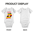 thumbnail image 3 of Uganda Map Flag Boy Girl Bodysuits (White, 0-3 Months), 3 of 5