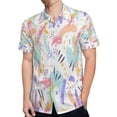 thumbnail image 4 of High Quality Hawaiian Shirts for Men Short Sleeve Aloha Beach Shirt Floral Summer Casual Button Down Shirts Blouses 69WMIR, 4 of 7