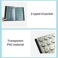 thumbnail image 4 of Coin Collection Holder Book for Collectors 300 Pockets Transparent PVC Penny Collection Album Display for 25mm/0.98 Inch Coin Souvenir Penny Collection Organizer with 2 Pocket Sizes for Dustproof, 4 of 8