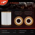 thumbnail image 2 of A-Premium 20K Miles Upgrated Protection Oil Filter Compatible with Jeep & Mercedes-Benz & Dodge & Freightliner Models - Grand Cherokee, E320, GLE350d, Sprinter 2500, GL350, S350, R320, 2 of 6