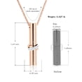 thumbnail image 2 of Personalize Cylinder Urn Pendant Keepsake Nacklace Cremation Jewelry for Ashes Holder Infinity Circle of Life Urn Pendants with Chain Memorial Jewelry - Toghther & Forever / In Loving Memory, 2 of 6