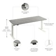 thumbnail image 6 of Move 40 Series 72W Adjustable Standing Desk in Platinum Gray - Engineered Wood, 6 of 7