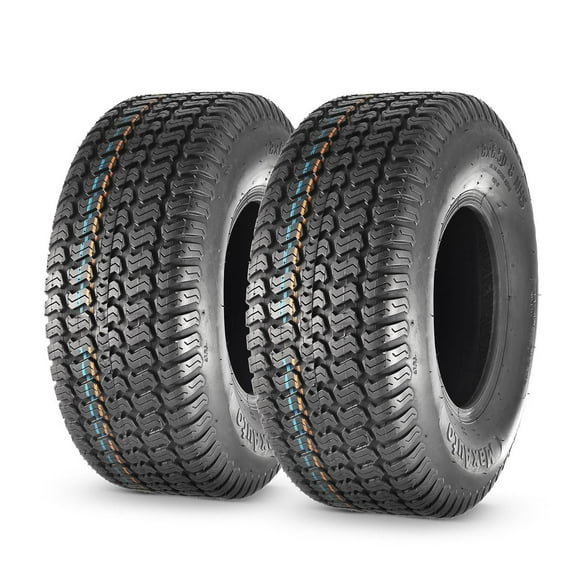 MaxAuto 18X6.50-8 18x6.5x8 Turf Saver Lawn Mower Tire 4PR, Set of 2