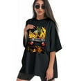 thumbnail image 3 of Plus Size Shirt for Women Black Tops for Women Short Sleeves Shirt for Women T Shirt Crewneck Shirt for Women XL, 3 of 5