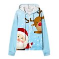 thumbnail image 3 of Puntoco Chaqueta De Mujer Casual Impreso Con Cremallera De Manga Larga Sudadera Con Capucha Chaqueta superior Liquidación De Navidad Puntoco Puntoco-502, 3 of 4