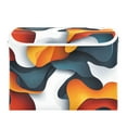 thumbnail image 7 of Yayeee Collapsible Cube Storage Bin with Lid Fabric Closet Decorative Basket with Handles, Abstract Wavy, 7 of 7