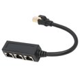 thumbnail image 1 of Adaptateur Répartiteur RJ45 Y, Câble Adaptateur Ethernet RJ45 1 à 3 Ports pour les Bureaux pour les Maisons, 1 of 8