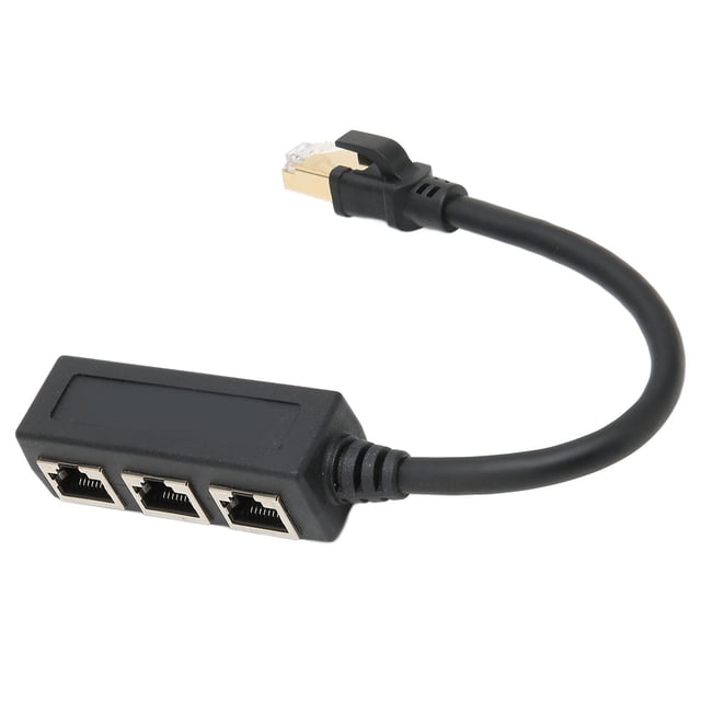 Adaptateur Répartiteur RJ45 Y, Câble Adaptateur Ethernet RJ45 1 à 3 Ports pour les Bureaux pour les Maisons