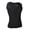 Black, variant on Men's Body Shaper Slimming Tummy Vest Thermal Compression Shirts Sleeveless Corset with Zipper for Weight Loss Hot Sweat Workout Tank Top