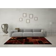 thumbnail image 3 of Ahgly Company Indoor Square Abstract Orange Modern Area Rugs, 6' Square, 3 of 4