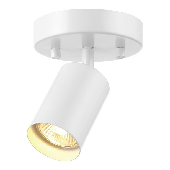 Globe Electric Modern 6" 1-Light Matte White Track Lighting Spotlight