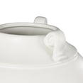 thumbnail image 5 of DecMode 11" Scroll White Ceramic Vase with Handles, 5 of 9