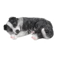 thumbnail image 1 of Estatuas de cachorros esculturas de resina sintética impermeable Border Collie estatua ornamento para jardín al aire libre, 1 of 10