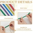 thumbnail image 4 of 1 Set 16Yard 5 Colors Knit Elastic Band Elastic Band with Polka Dots for Sewing Stretch Strap for DIY Clothing Accessories Embellishment Decorations Crafts Sewing Accessories, 4 of 6