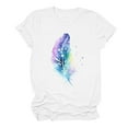 thumbnail image 5 of Zunfeo Summer Tops for Women 2025 Short Sleeve Cotton T Shirts Casual Cozy Ladies Blouse White 2XL, 5 of 5