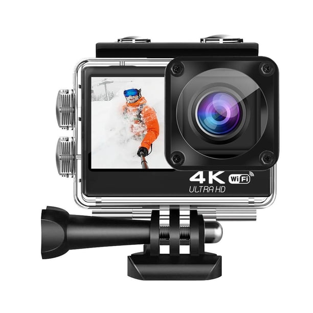 Cámara de acción WIFI 16MP 4K 60FPS Cámara deportiva Pantalla dual IPS para deportes al aire libre