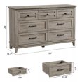 thumbnail image 6 of Danolapsi 7 Dresser for Bedroom, 54" Wide Drawer Dresser with Storage Freestanding, Wooden Closet Storage Chest for Living Room, Bedroom, 6 of 7