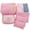 Pink, variant on Waterproof Travel Packing Cubes Set With Laundry Pouch Multi-Size Design For Luggage Organization And Travel Essentials,Sky Blue