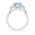 thumbnail image 2 of Angara Natural 2.3 Ct. Aquamarine Solitaire Ring in 14K White Gold for Women (Ring Size: 8.5), 2 of 9