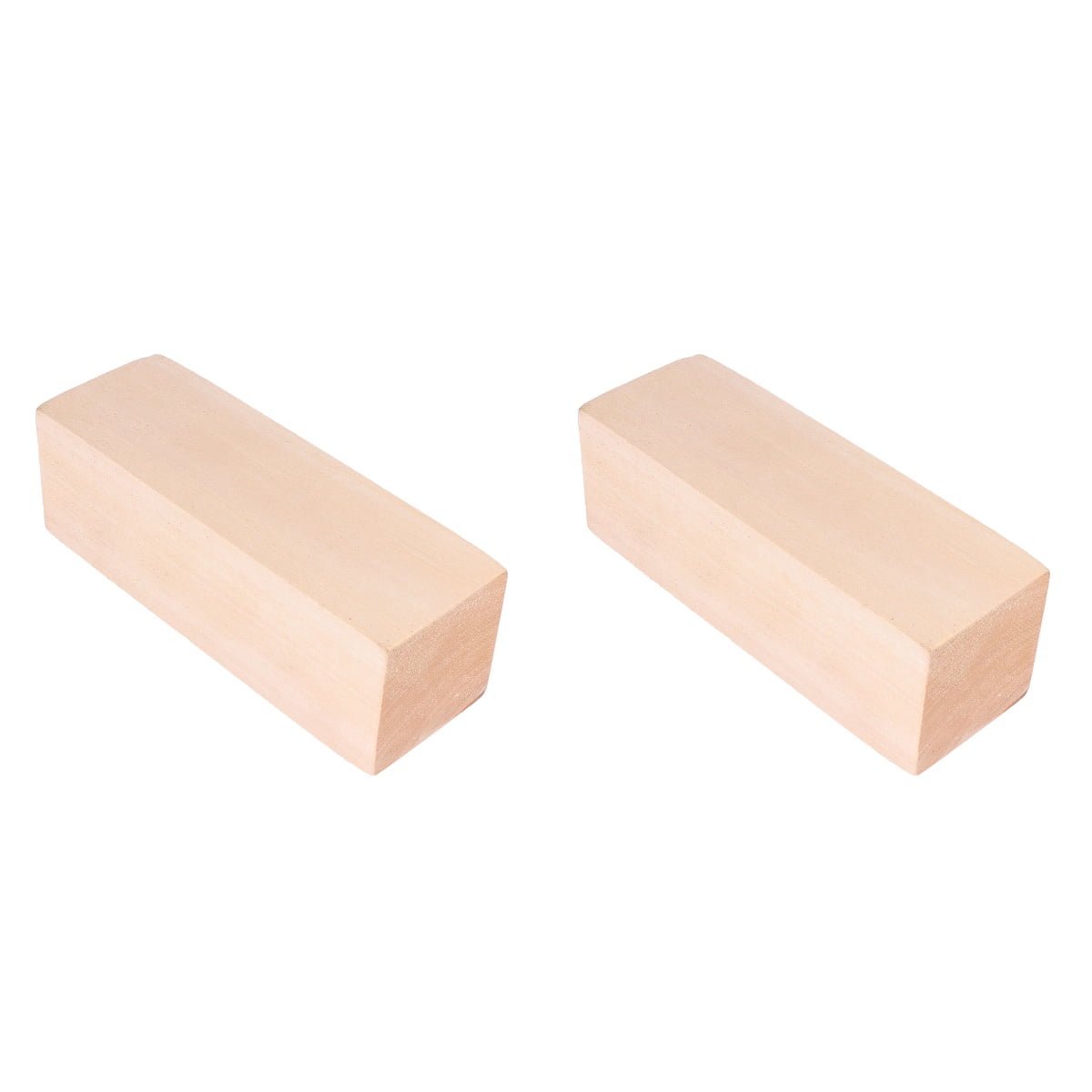 Frcolor Wood Blocks Carving Unfinished Cubes Wooden Natural Bricks