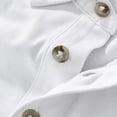 thumbnail image 6 of Splozh Boys Tshirt Boys Long Sleeve Dress Shirts Kids Casual Button School Shirts with Chest Pocket White,9-10 Years, 6 of 9