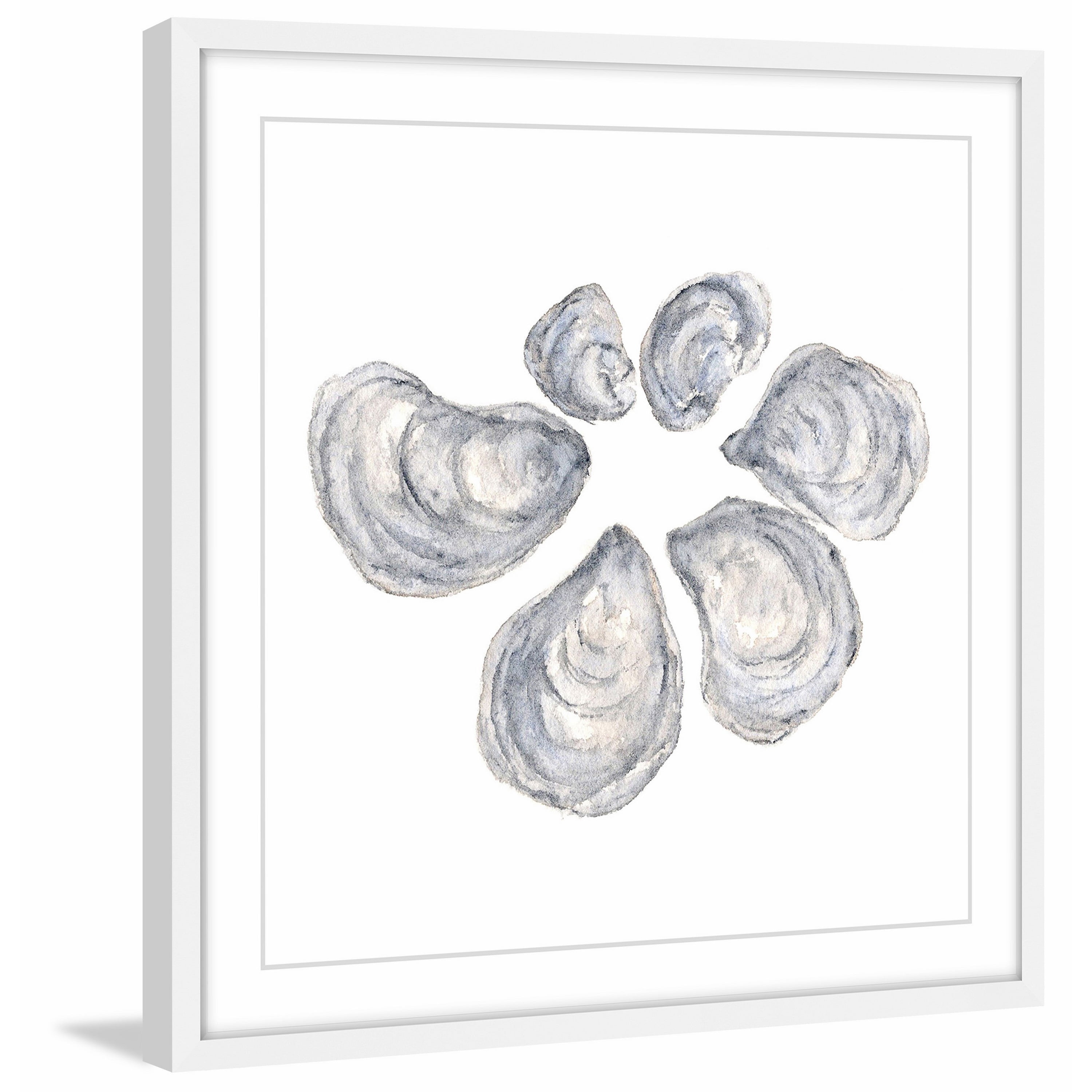 Marmont Hill "Oysters" by Thimble Sparrow Framed Painting Print