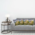 thumbnail image 3 of Ambesonne Mountain Throw Pillow Cover 4 Pack, 3 Behind Boulders, 24", Green Yellow Blue, 3 of 7