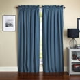 thumbnail image 1 of Blazing Needles Twill Drapery Panel (Set of 2), 84" by 52", Indigo, 1 of 2
