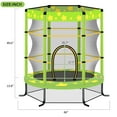 thumbnail image 7 of EUROCO 55 Inch Kids Trampoline with Safety Enclosure Net, 4.5FT Outdoor Indoor Trampoline for Kids, 7 of 7