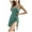 Green, variant on Womens Slip Dress Thin Breathable Ice Silk Pajamas Backless Dress Casual Sleeveless Round-Neck Summer Halter Dress Homewear Short Sleeshirts Gray