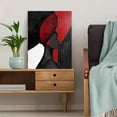 thumbnail image 5 of Red and Black Abstract Woman Canvas Wall ArtSuitable for Living Room Office Kitchen and Dining Room Decoration, 5 of 8