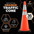 thumbnail image 5 of Xpose Safety 36 Inch Orange Traffic Cones with 6" & 4" Collars, 8-Pack - Multipurpose PVC Plastic Safety Cone for Parking, Soccer, Caution, Kids and Construction, 5 of 8