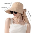 thumbnail image 3 of Shawl Sun Hat Face Shading Fisherman Hat With Ponytail Hole Sun Hat Children, 3 of 7