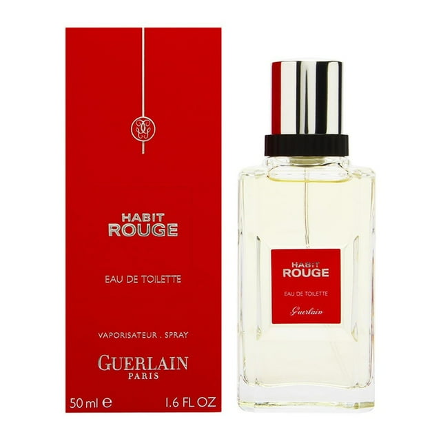 Perfume Guerlain Habit Rouge Eau De Toilette, 50 ml, para hombre