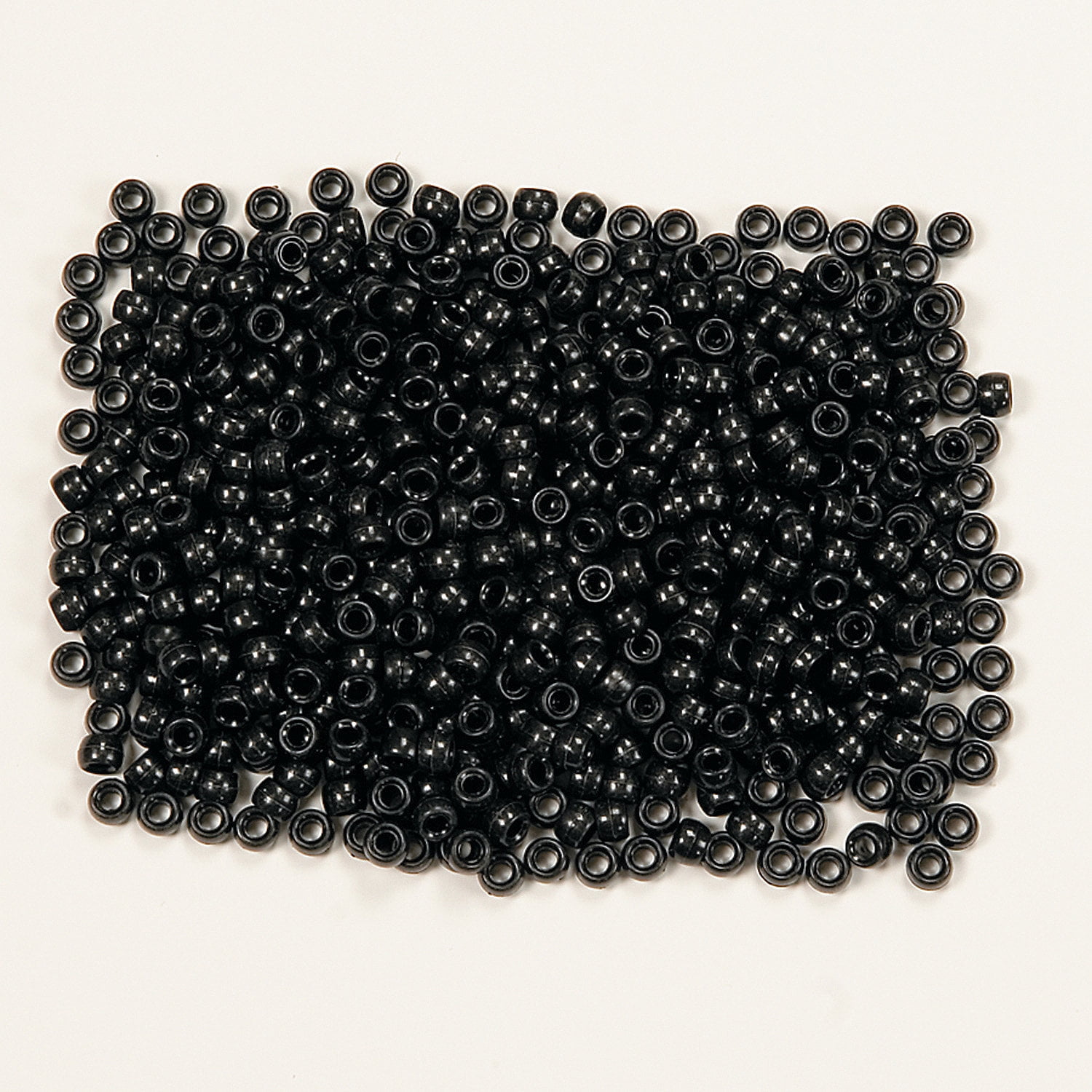 Black Pony Beads (1/2 Lb) Craft Supplies 1000 Pieces