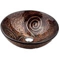 thumbnail image 4 of Oil Rubbed Bronze Kraus GV-650-19mm-ORB 17'' Handmade Smooth Round Glass Sink, 4 of 4