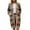 DT--Khaki, variant on DailyTrove Women's Jacquard Cardigan Coat, Long Sleeve, Casual Outdoor & Travel Wear, Warm Wool Blend, Plus Size Friendly