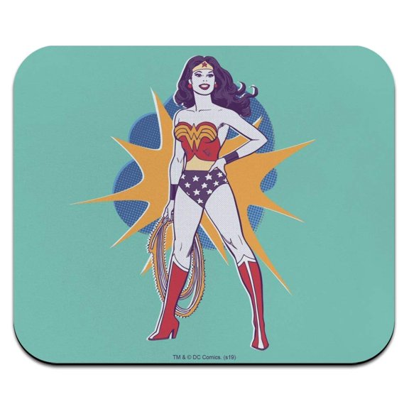 Wonder Woman Vintage Woman Low Profile Thin Mouse Pad Mousepad