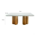 thumbnail image 5 of Cid Ziv 71 Inch Dining Table- Rectangular Gray Faux Concrete- Pillar Base, 5 of 6
