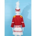 thumbnail image 6 of iiniim Unisex Girls Boys Marching Band Costume Uniform Sets Jacket Pants Mini Skirt Gloves Hat Outfit, 6 of 7