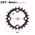 thumbnail image 4 of S SERENABLE Bike Chain Chain Narrow Wide Single Speed Chainwheel 22T, 4 of 5