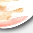 thumbnail image 3 of Designart 'Red Pink Gold and Beige Abstract Clouds' Modern Circle Metal Wall Art 29x29 - Disc of 29, 3 of 5