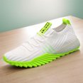 thumbnail image 4 of Zapatos para Correr Malla Del Mismo para Hombres Y Mujeres Zapatos Deportivos Casuales Malla Elástica Caña Baja para Parejas (9008 Verde 42), 4 of 9
